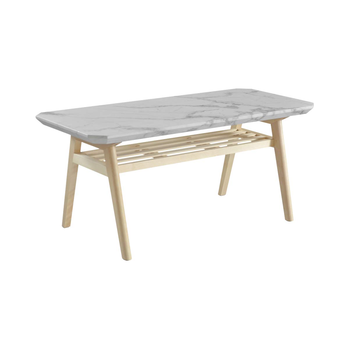 Amazon｜ファニシング Collet センターテーブル 白 幅90×奥行41×高さ