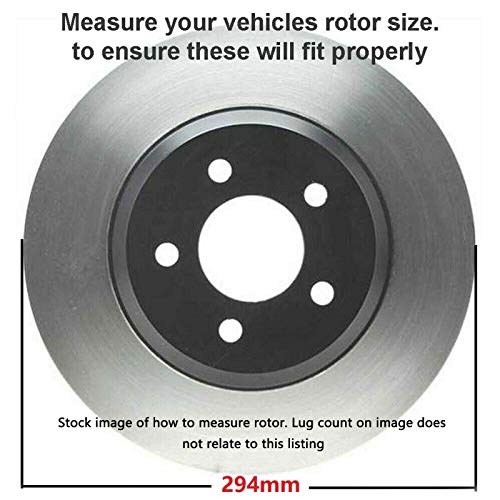 Image of Detroit Axle - Rear Brake Kit for 2000 BMW 323i 328Ci, Drilled & Slotted | Disc Brake Rotors Ceramic Brake Pads w /Hardware Replacement 11.57 inch Rear VENTED Rotor