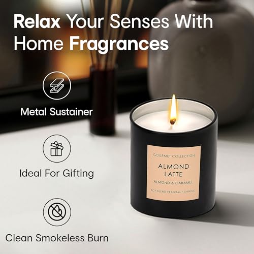 Image of Anko Wax Australia Almond Latte Scented Candles - 70Hrs Burn Time | Diwali Gifts