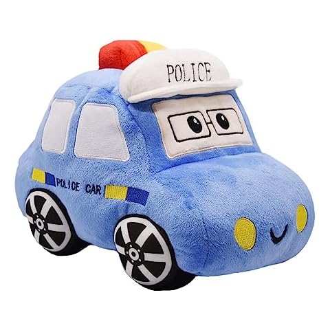 YONLIT Soft Plush Police Car Stuffed Toy Cover
