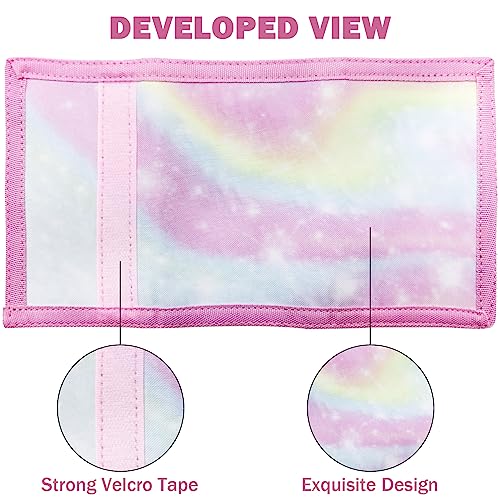 Image of RFID Trifold Canvas Outdoor Cartoon Wallet for Kids /Slim Front Pocket Wallet with Zipper (Dessert)