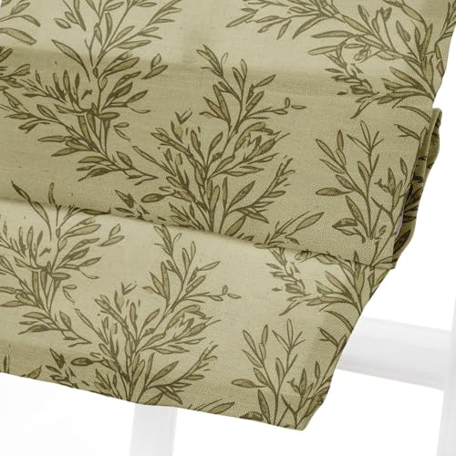 Image of TWOPAGES No Drill Cordless Vintage Leaf Print Roman Shades Linen Textured Roman Blinds for Windows, Custom Made Room Darkening Light Filtering Roman Window Shades, Travertine, 1 Piece