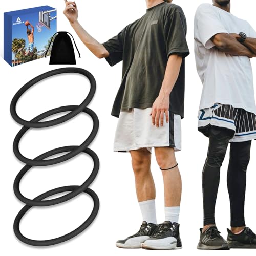 Image of 2PCS Patellar Tendon Knee Strap Knee Band for Knee Pain Relief Patella Band for Basketball Running Sports Breathable Patellar Tendon Support Strap (Black + Black)