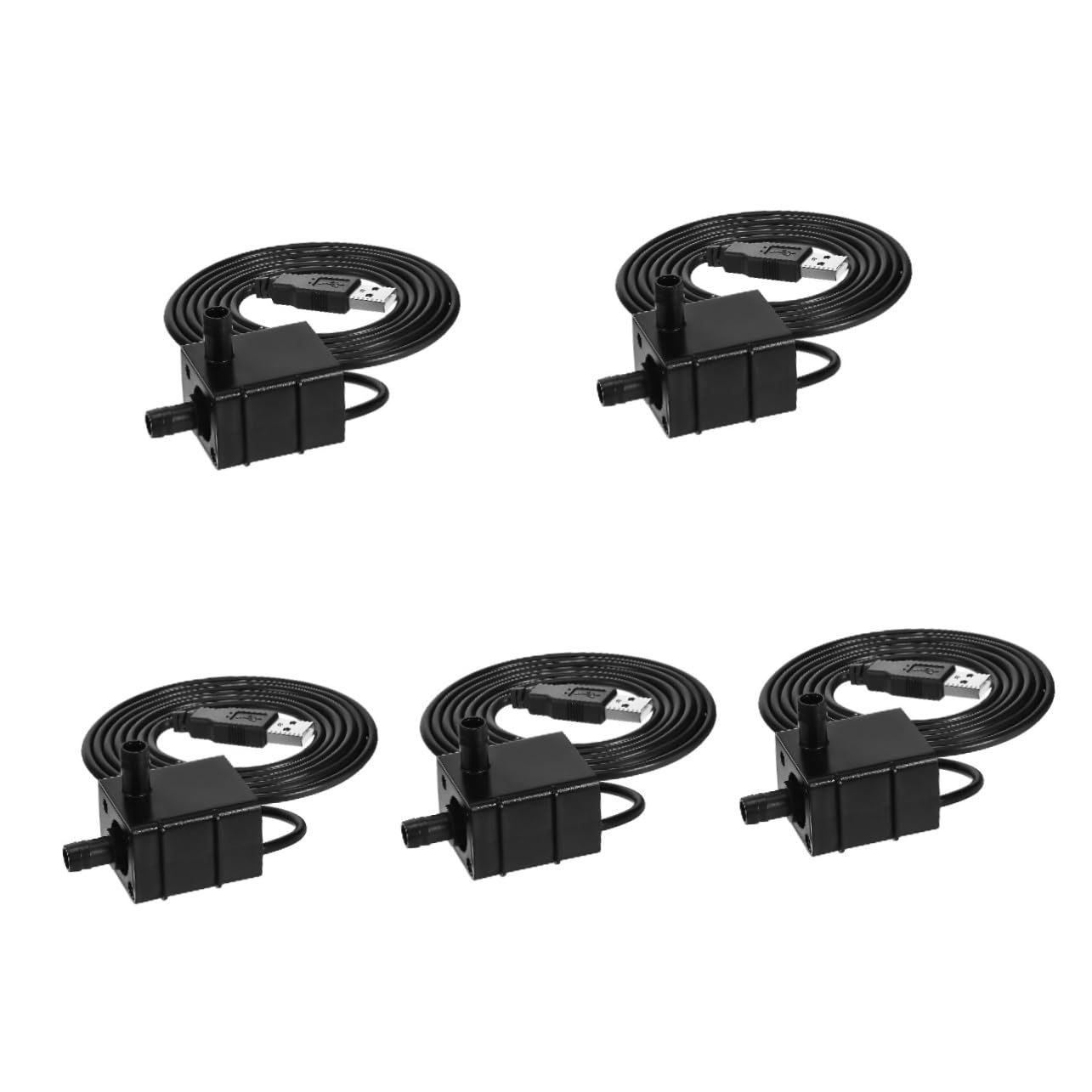 Yardwe 5pezzi Mini Pompa Submersibile Usb Per Per e Acquari Pompa e Silenziosa Per Facile Installare e Multi-