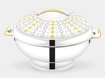 RATHORE Hotpot Stainless Steel Casserole, Thermal Serving Bowl, Keeps Food Hot for long time - Lina (12500 ML)