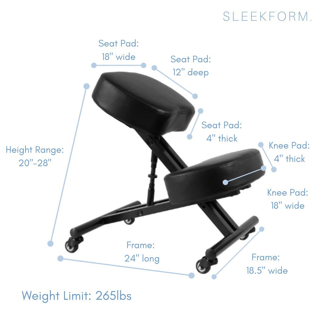 SLEEKFORM Kneeling Chair Height Adjustable for Office & Home