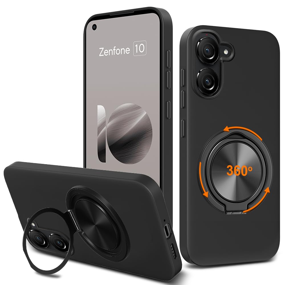 Amazon | ASUS Zenfone 10 / Zenfone 9 スマホケース 360°回転可能な
