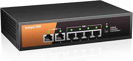 最終値下げ! keepLiNK 6ポート PoE スイッチングハブ 31Dp7DkxVYL.jpg