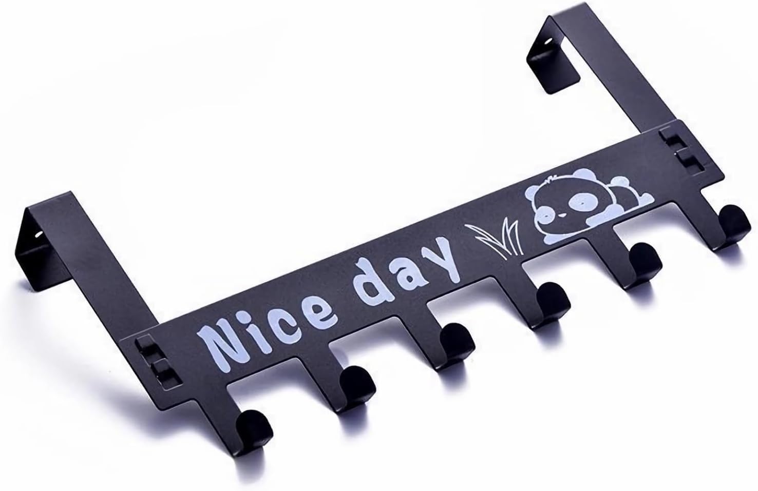 TORO Heavy Duty Carbon Metal Over Door Hanger for Cloths, Drill Free Door Hanging Hooks Suitable for Bathroom, Bedroom, Kitchen (Black)-image-6
