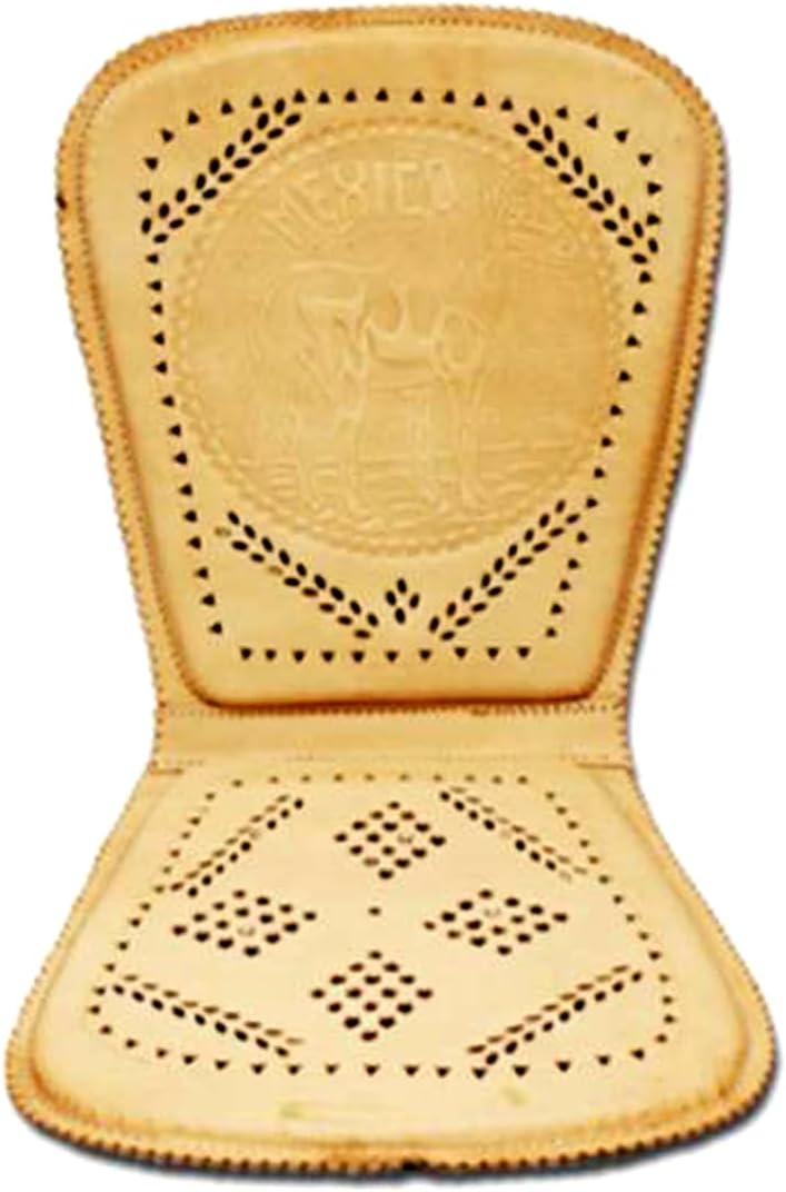 ALLBrand Mexican Genuine Cowhide Leather Car Truck Mexico Design Seat Cushion (L - Square)