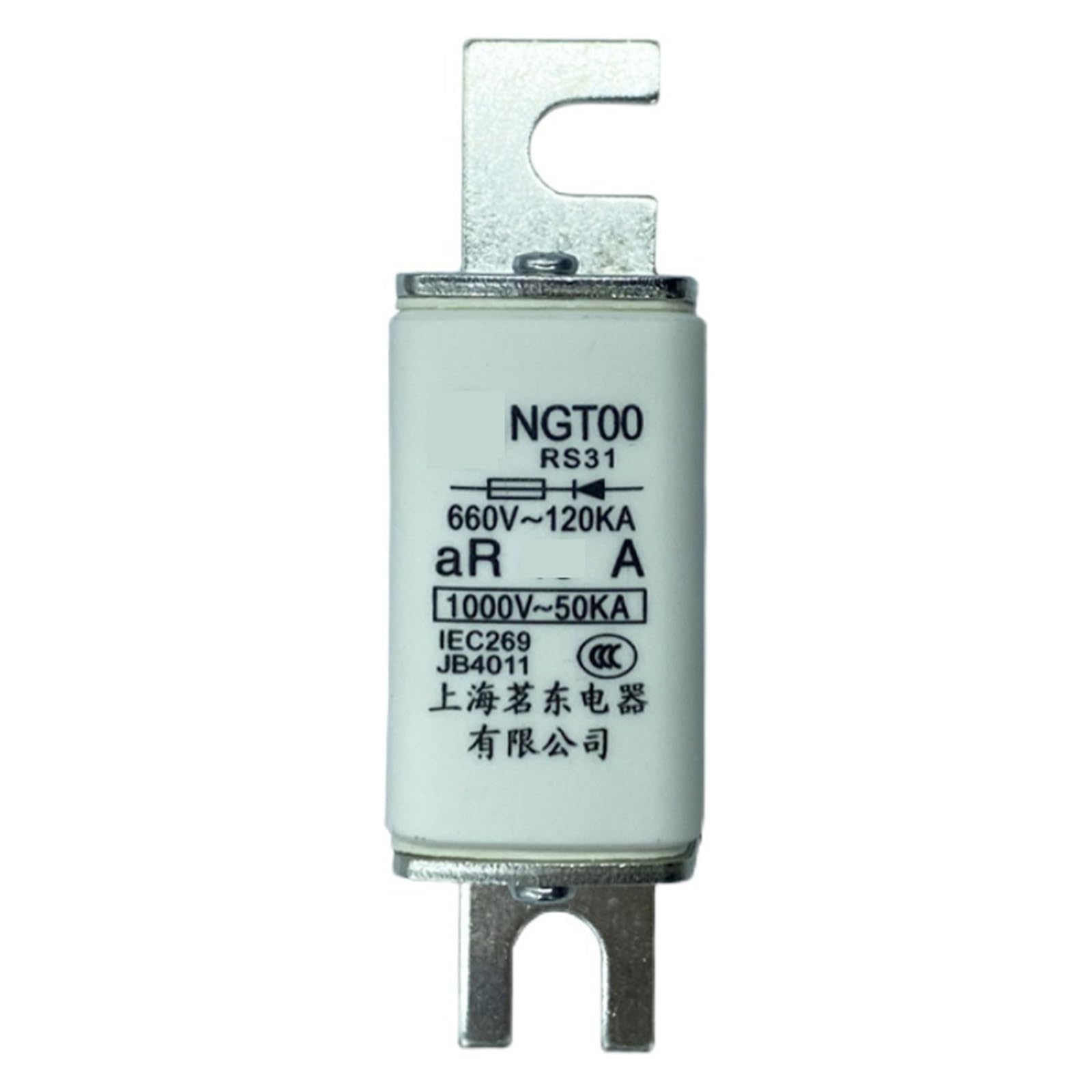 Fusible rápido 160A NGT00 RS31 AR 660V de corte ultra veloz