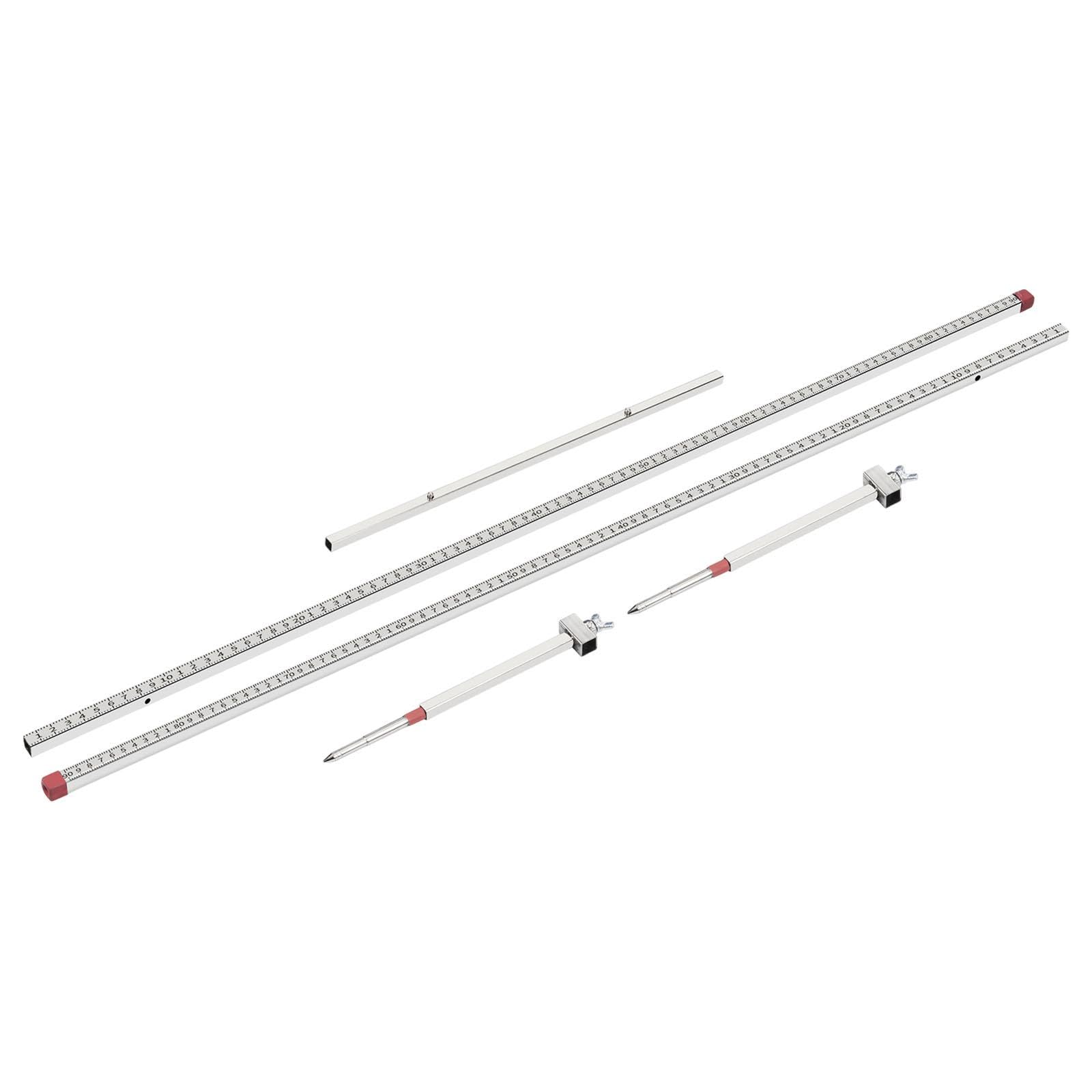 Milageto Règle de Mesure 2D pour la réparation et Le Remplacement de châssis Automobiles. Facile à Utiliser. Véhicules avec Fixations Robustes. Machine à