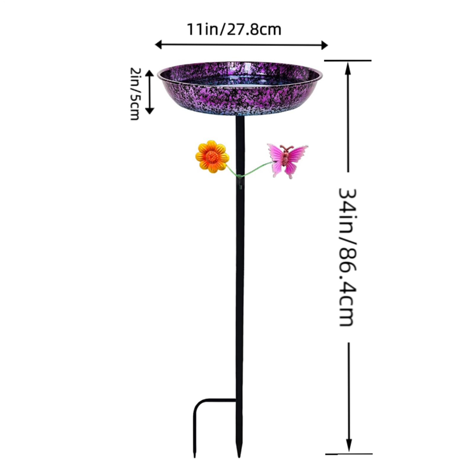 Mangiatoia decorativa per uccelli da giardino