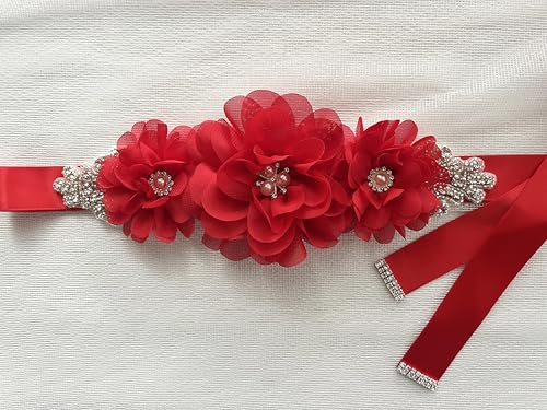 Rhinestone Maternity Sash Belt for Baby Shower Flowers sash4