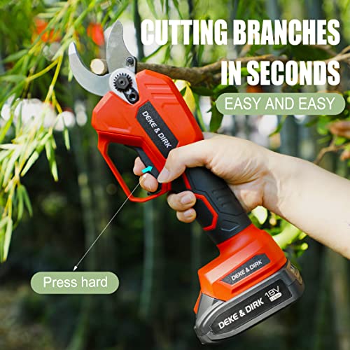 DEKE&DIRK Electric Pruning Shears Professional Cordless Tree Pruner