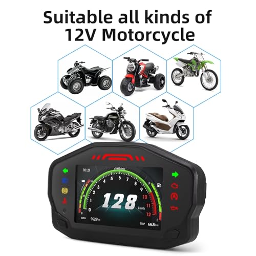 Compteur vitesse moto universel tachymètre odomètre écran TFT