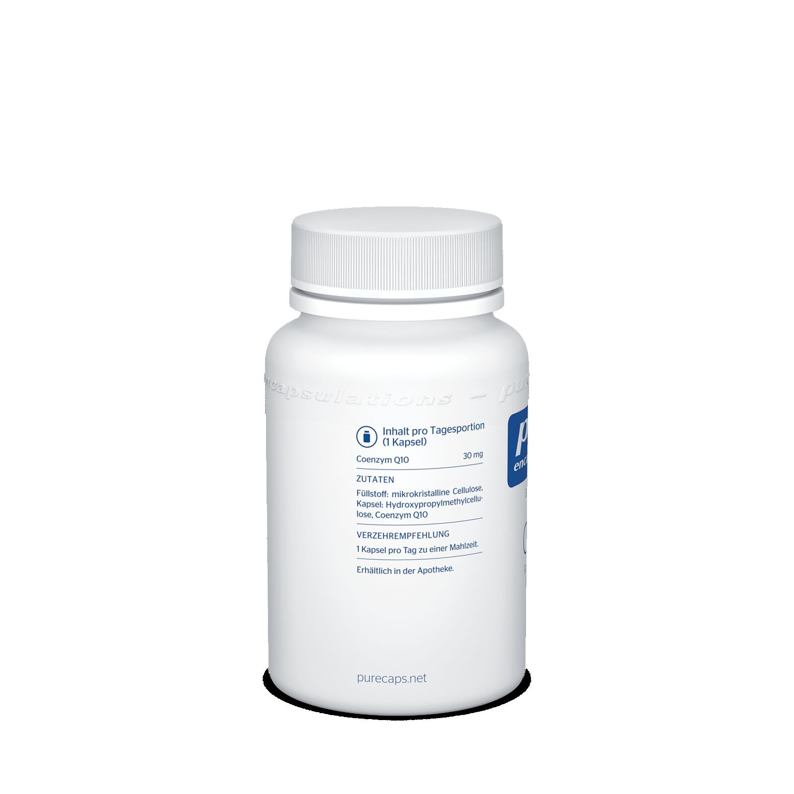 Pure Encapsulations - Coenzym Q10 30 mg - CoQ10 aus mikrobieller Fermentation - 120 Kapseln