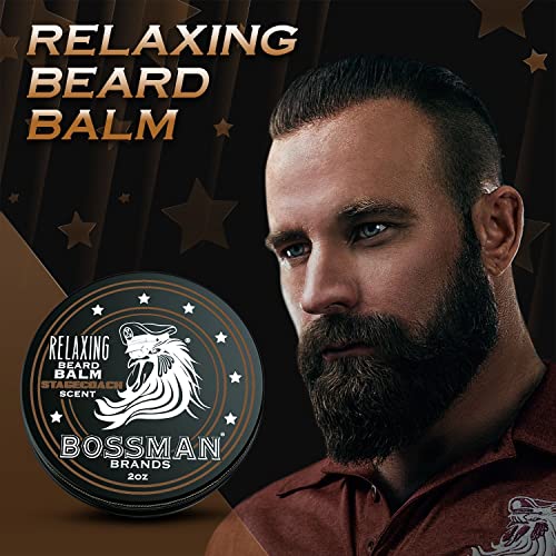 Bossman Relaxing Beard Balm - Tamer, Thickener, Relaxer And Softener Cream And Beard Care Product - Made In Usa (Stagecoach Scent) #TOP1