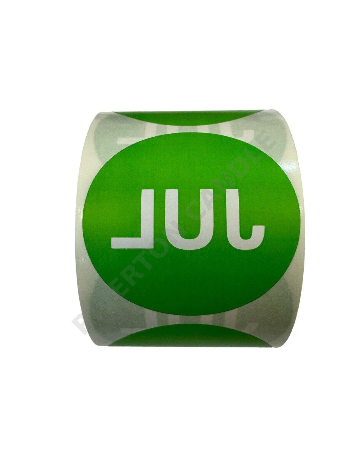 for 2 Round July Month of The Year Adhesive Inventory Labels 500 P/Roll (10 Rolls)