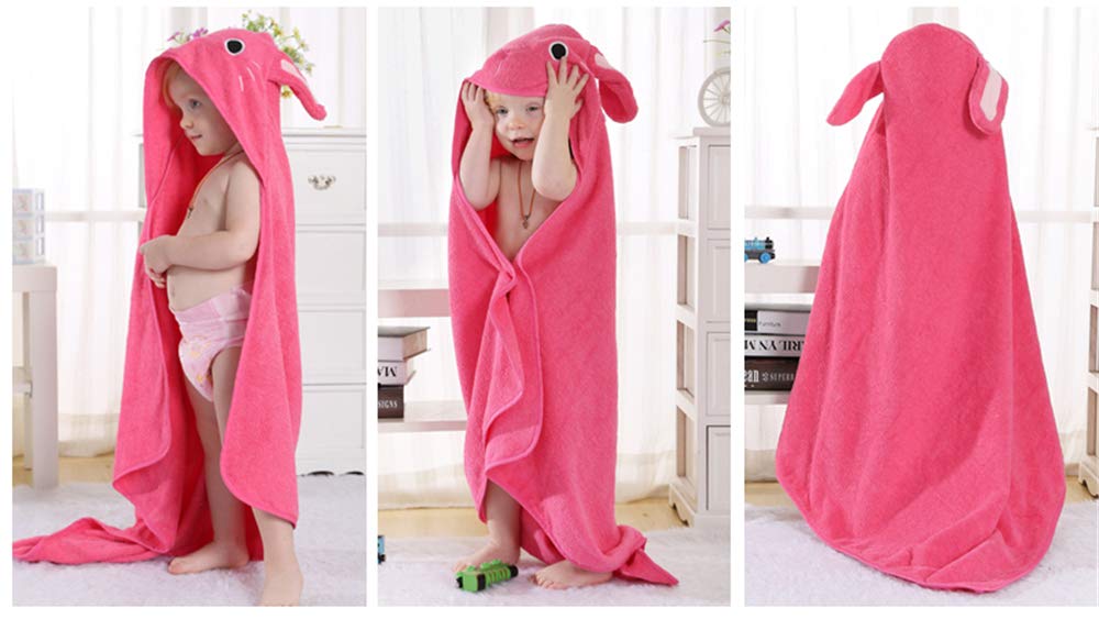 BaronHong 100% Coton Capuche Mignonne Forme de Bande dessinée Animale Unisexe-bébé Cape de Bain