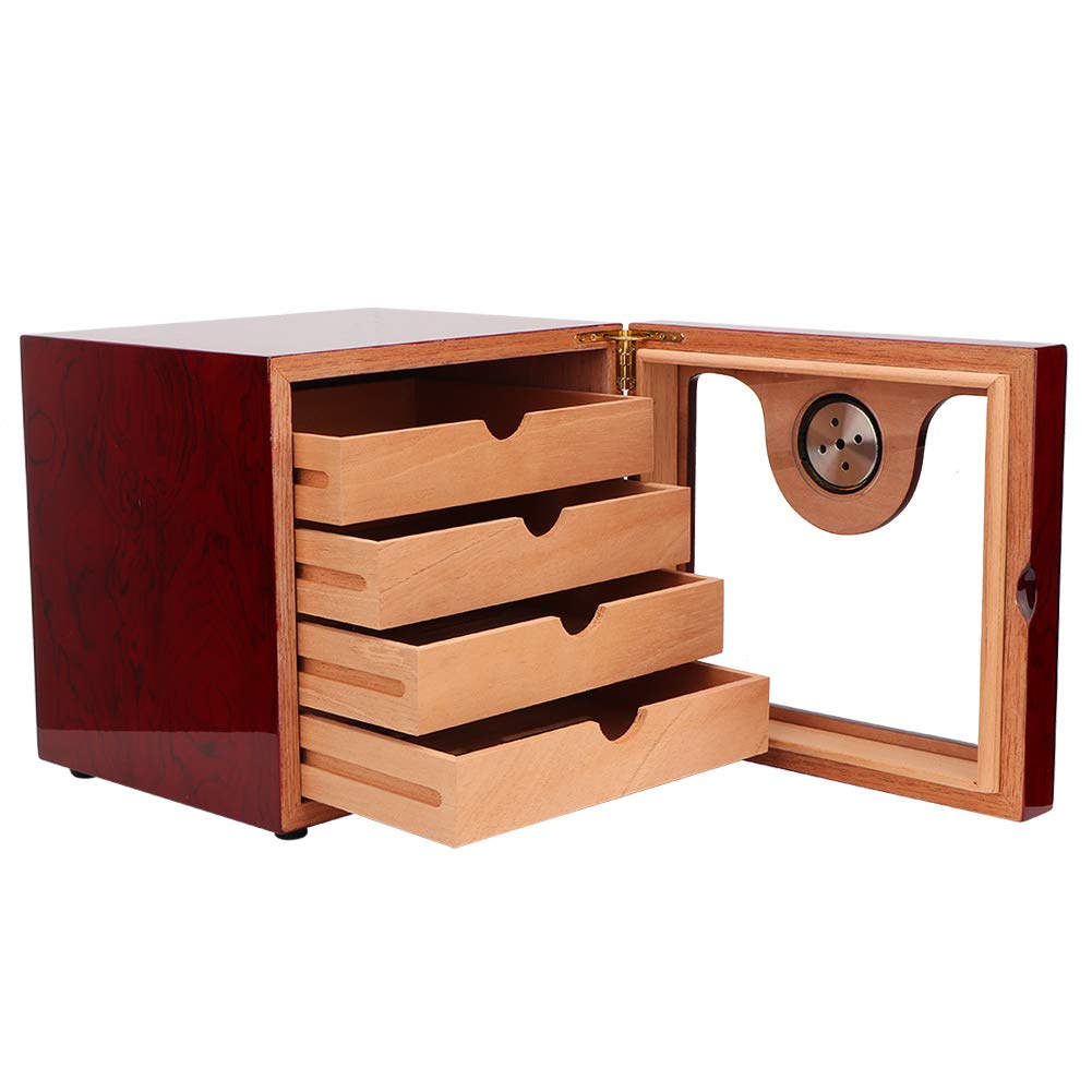 Buy Cigar Humidor Cigar Box, Cedar Wood Cigar Storage Box with