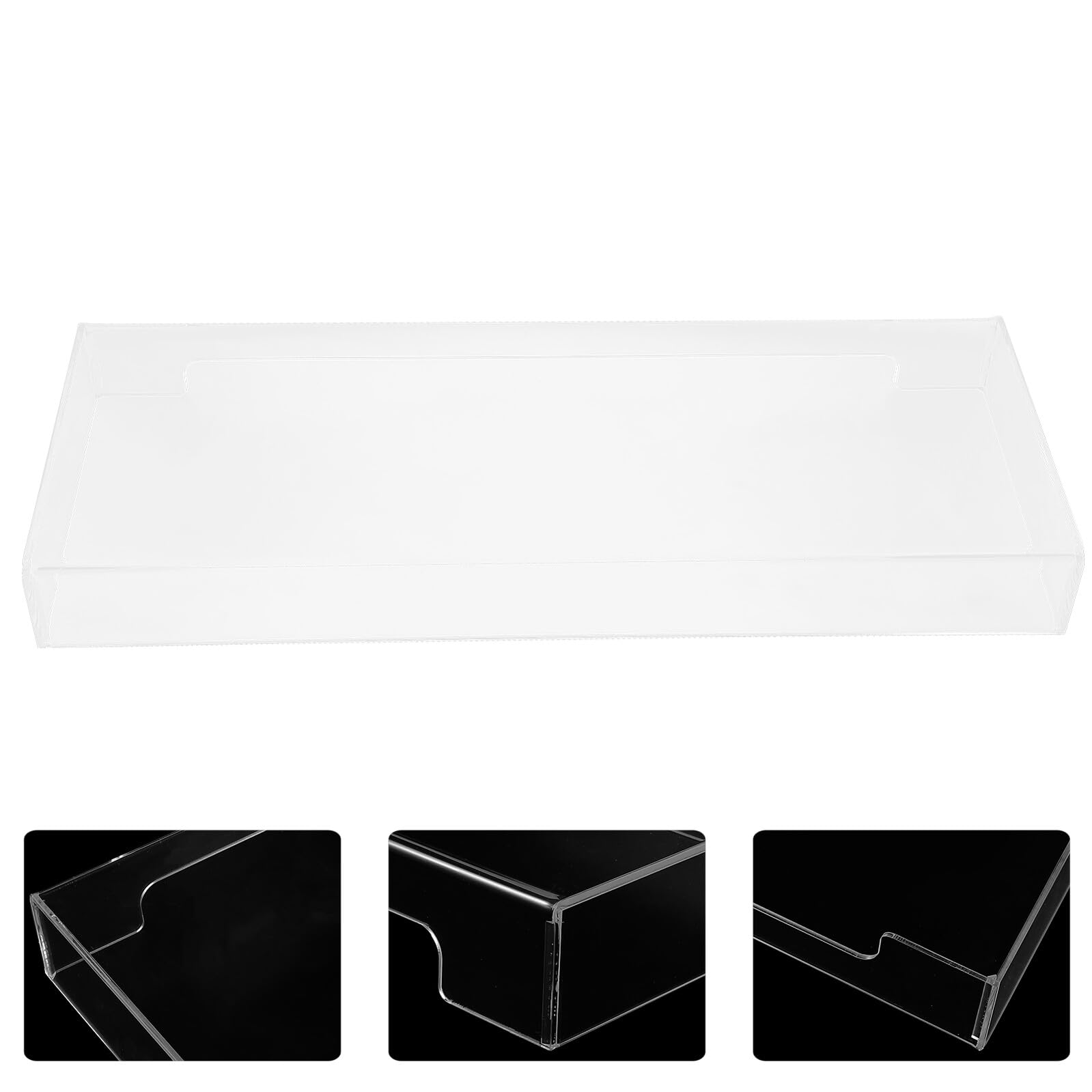 Funda Protectora de Acrílico para Teclado Ordenador, Cubierta Resistente al Agua y Polvo, Estuche Transparente para Uso Diario en Oficina y Hogar