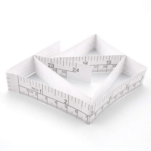 Miniatura 3 de Edtape - Cinta métrica de papel de 24 pulgadas, reglas de medición de heridas desechables, cinta métrica Educare, herramientas de medición de