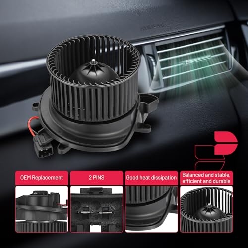 Image of BDFHYK AC Heater Blower Motor Fan Compatible with Ford 2015-2020 Mustang,HVAC Blower Motor Assembly Replacement for 700327 PM4489 1928275 5294122 FR3B19846AB 5279115 FR3B19846AA 5277555 FR3Z19805C