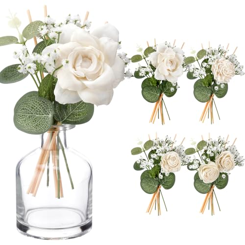 Difusor de aromaterapia XunYee con 33 piezas de flores y varillas miniatura 1