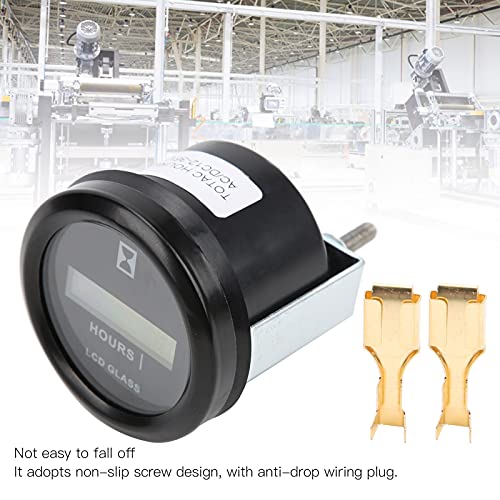Medidor de horas, parafuso antiderrapante, temporizador eletrônico de alta precisão para ambientes e