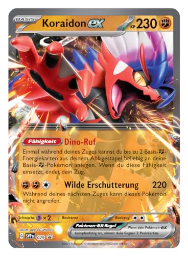 Pokémon - Trading Card Game: Tin-Box Paldea Legends - Koraidon (1 Holographic Card & 4 Booster Packs), Coraidon, 0 - Image 2