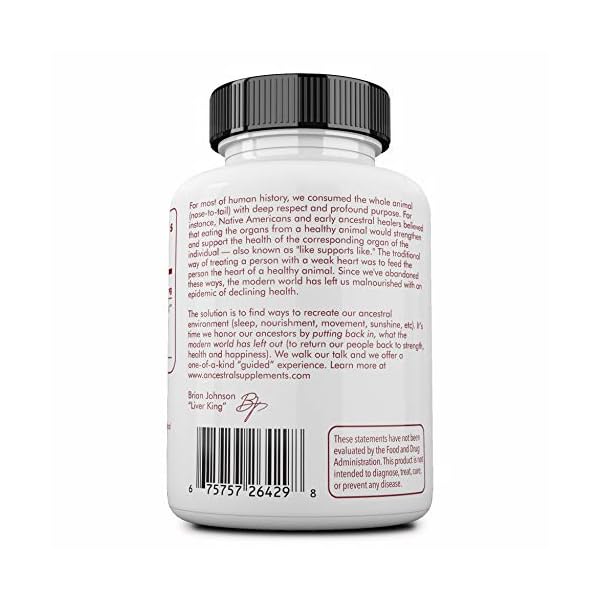 Ancestral-Supplements-Grass-Fed-Bone-and-Marrow--Whole-Bone-Extract-Bone-Marrow-Cartilage-Collagen-See-Other-Ingredients Ancestral Supplements Grass Fed Beef Bone and Marrow Supplement, 3000mg, Skin, Oral Health, and Joint Support Supplement, Promotes Whole-Body Wellness, Non GMO Whole Bone Extract, 180 Capsules