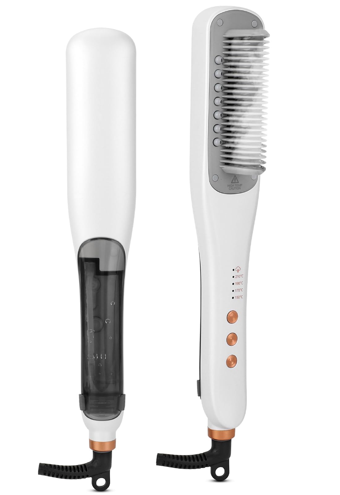 Pro Steam Hair Straightener Brush | Straightening Brush for Thick