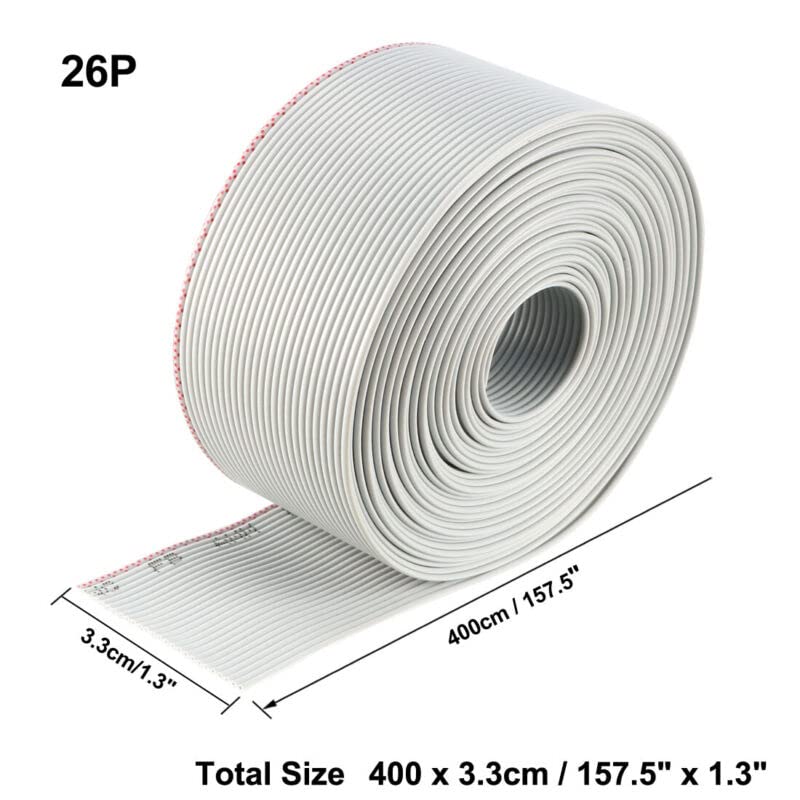 Tool parts 200 Pcs FC1-24P Flat Ribbon Cable 2 Row 24 Pin IDC Socket Connector Black