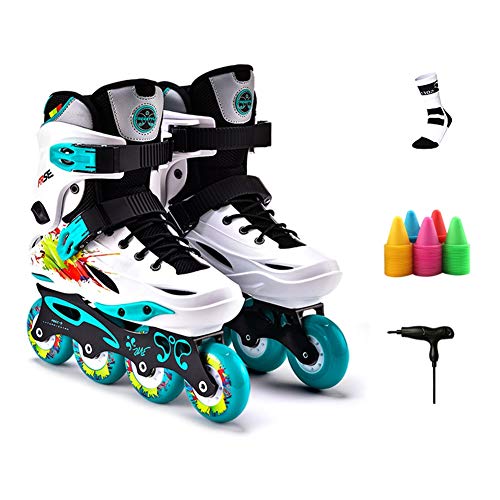 Why Choose Stylish Roller Skates Classic Adjustable Roller Blades Youth Quad Skates Men and Women Sk...