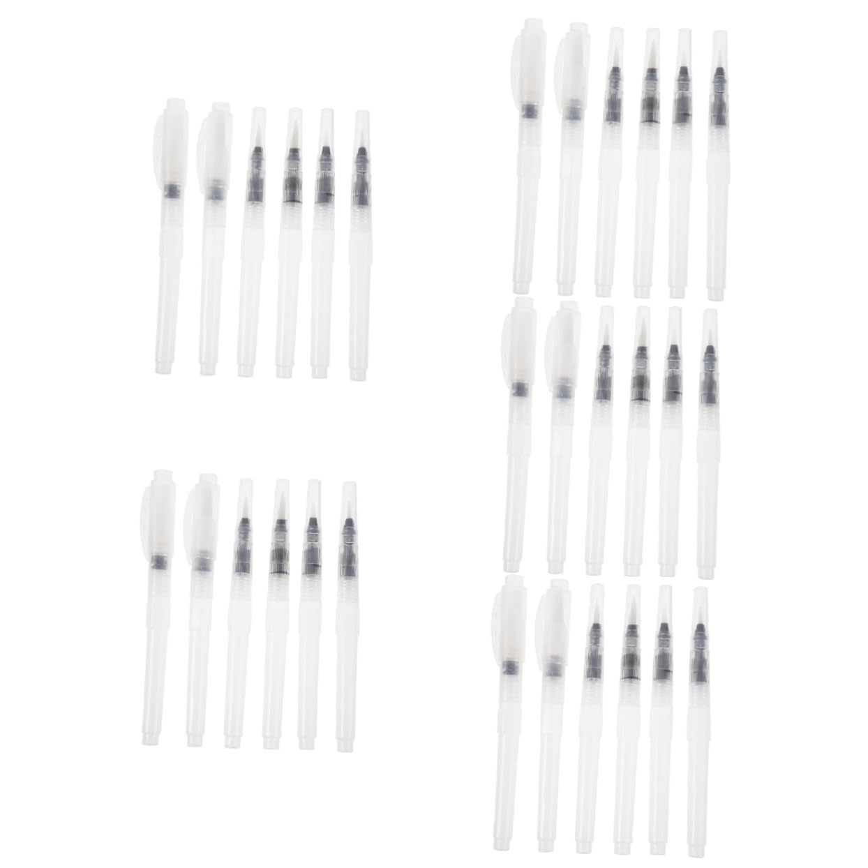 Operitacx 30piezas Pinceles De Agua Recargables para Acuarela De Unidades Punta Fina y Plana para Pintura Manualidades y Proyectos