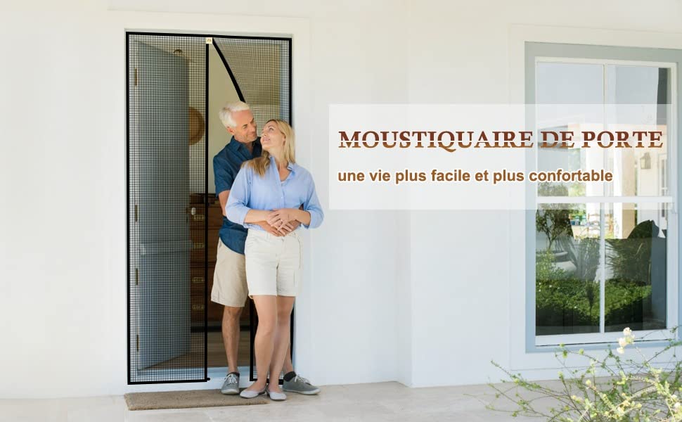 Magnetic Fly Screen Doors, Magnetic, Automatic Opening and Closing, Anti-Mosquito Door Curtain, Fly Screen, Outdoor Door (L90 - Image 4