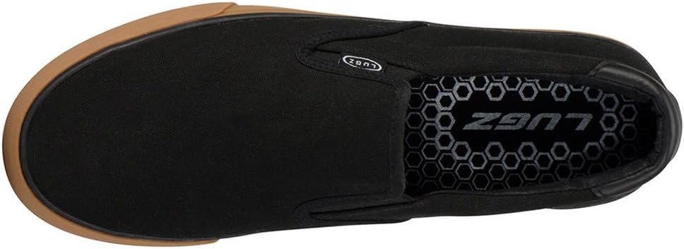 Lugz Men's Clipper Classic Slip-On Fashion Sneaker 11 Black/Gum/Black