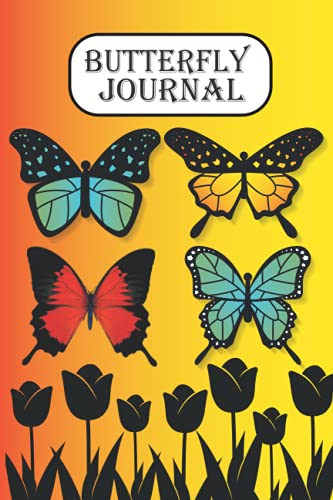 Butterfly Journal: 120 Pages 6 x 9 in Journal for Girls and Women (Butterfly Line Journal)