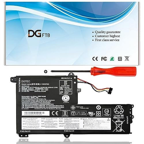 Laptops, Personal Computer DGTEC L15M3PB0 - Batería para portátil Flex 5 1470 1570 IdeaPad 330S-14AST 330S-14IKB 330S-15ARR 330S-15AST 330S-15IKB Series L15L3PB0 modelo B (11,25 V, 52,5...