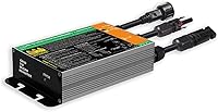 SOGTICPS 350W netzgekoppelter Solar-Wechselrichter MPPT Reiner Sinus DC18V-50V Eingang AC180-260V Ausgang für 36V Solarpanel Balkonkraftwerk