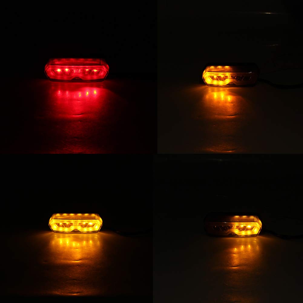 Newsmarts Motorcycle Taillight Turn Signals Rear Brake Tail Light Lamp for HONDA Grom MSX125 2013-2016 / CB650 F 2014-2015 / CBR 650 F 2014-2015/ CTX 700 N 2013-2015
