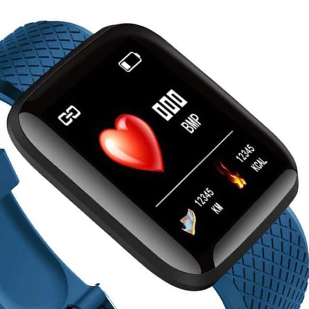 Drumstone ( With 12 Years Warranty D116 SmartWatch for Android Phones with Heart Rate & Blood Pressure Monitor, Sleep Monitor, Information Reminder & Step Counter Tracker_M44