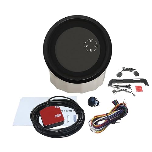 Miniatura 5 de ELING Velocímetro GPS digital de 3 38 pulgadas con tacómetro, Tripmetro, cuentakilómetro, ajustable para carreras de coches de motocross, ATV Jet