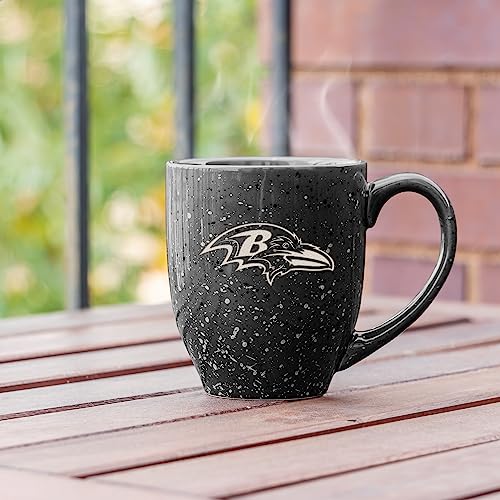 Image of Rico Industries NFL Football 16 oz Team Color Laser Engraved Speckled Ceramic Coffee Mug