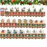 Weihnachtsgeschenkboxen, 24 Stück, Organizer in Form eines Zuges | Weihnachtsbonbons – für Familie, Haus, Büro, Party, Urlaub, Schokolade und Karten