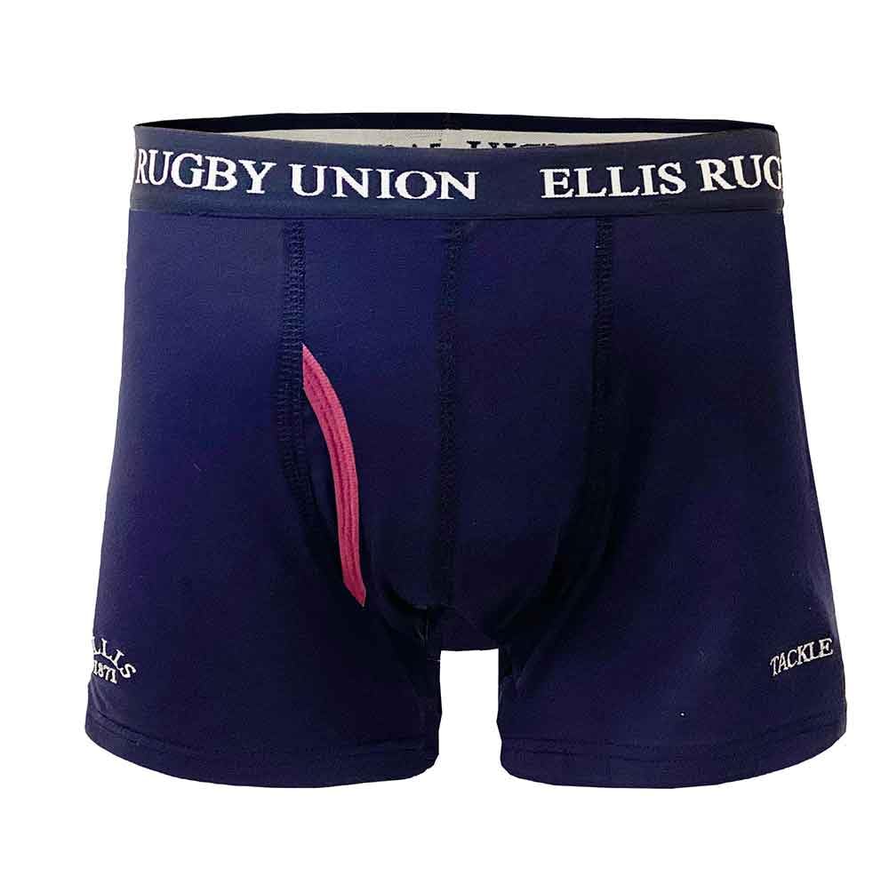 Ellis 1871 Rugby Men's Navy Rugby Union Boxer Trunks By Ellis Rugby - Tackle