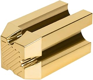 Sacapuntas de cejas dorado con compartimento ...