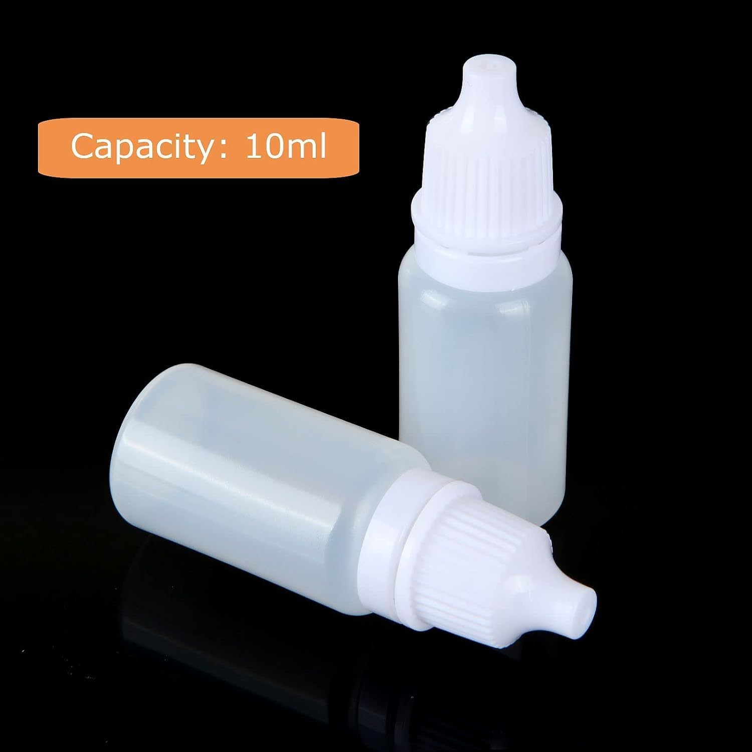 200 pièces flacon plastique 10ml, flacon vide 10ml pour liquides cosmétiques, huiles essentielles, réactifs
