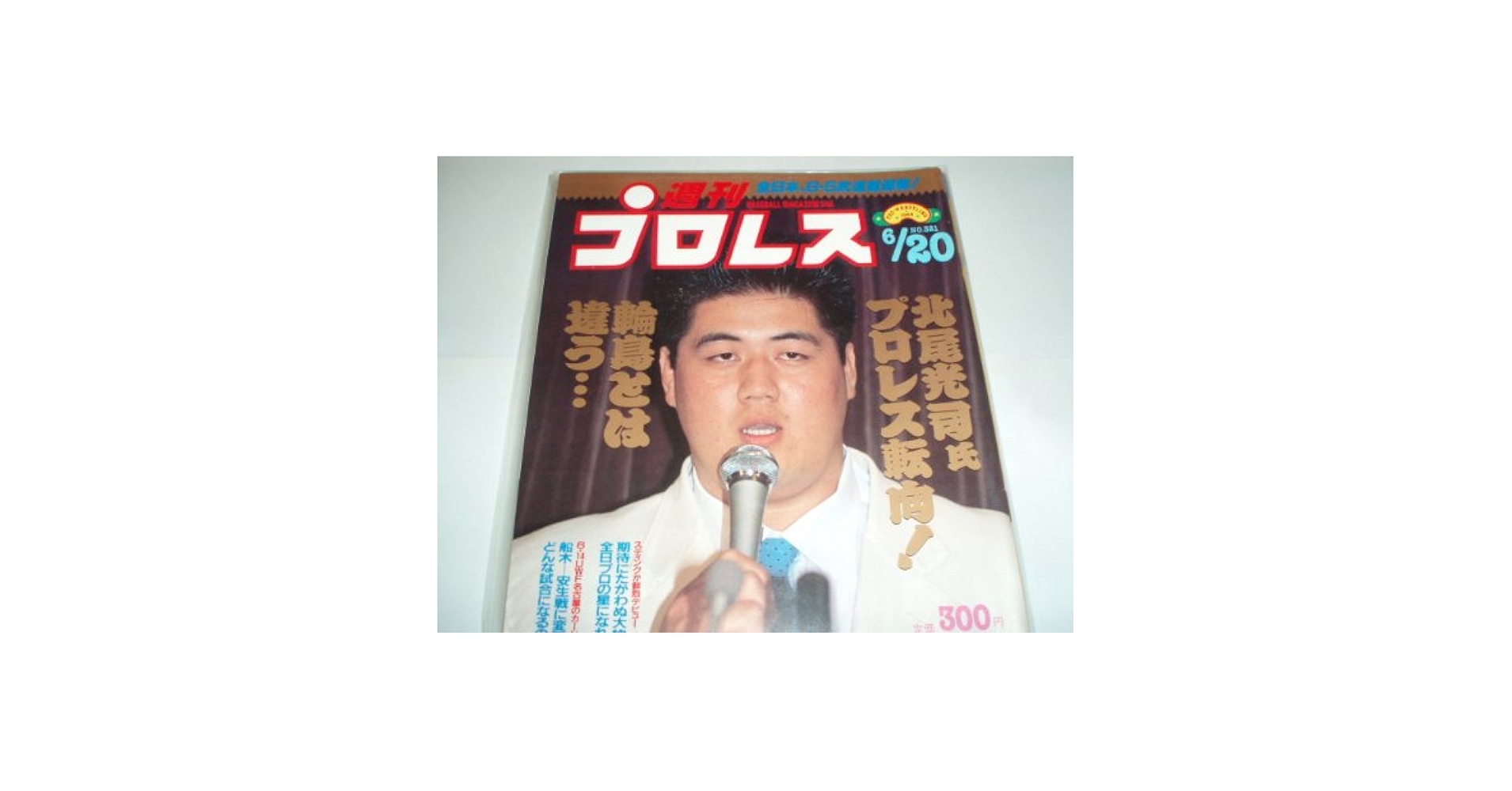 北尾光司　プロレス　Tシャツ 90s ビンテージ　シングルステッチ　横綱 北尾光司 プロレス Tシャツ 90s ビンテージ シングルステッチ 横綱